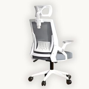 Ergonomic Office Chair - White / Grey